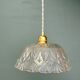 Vintage glass pendant light - tableware collection -