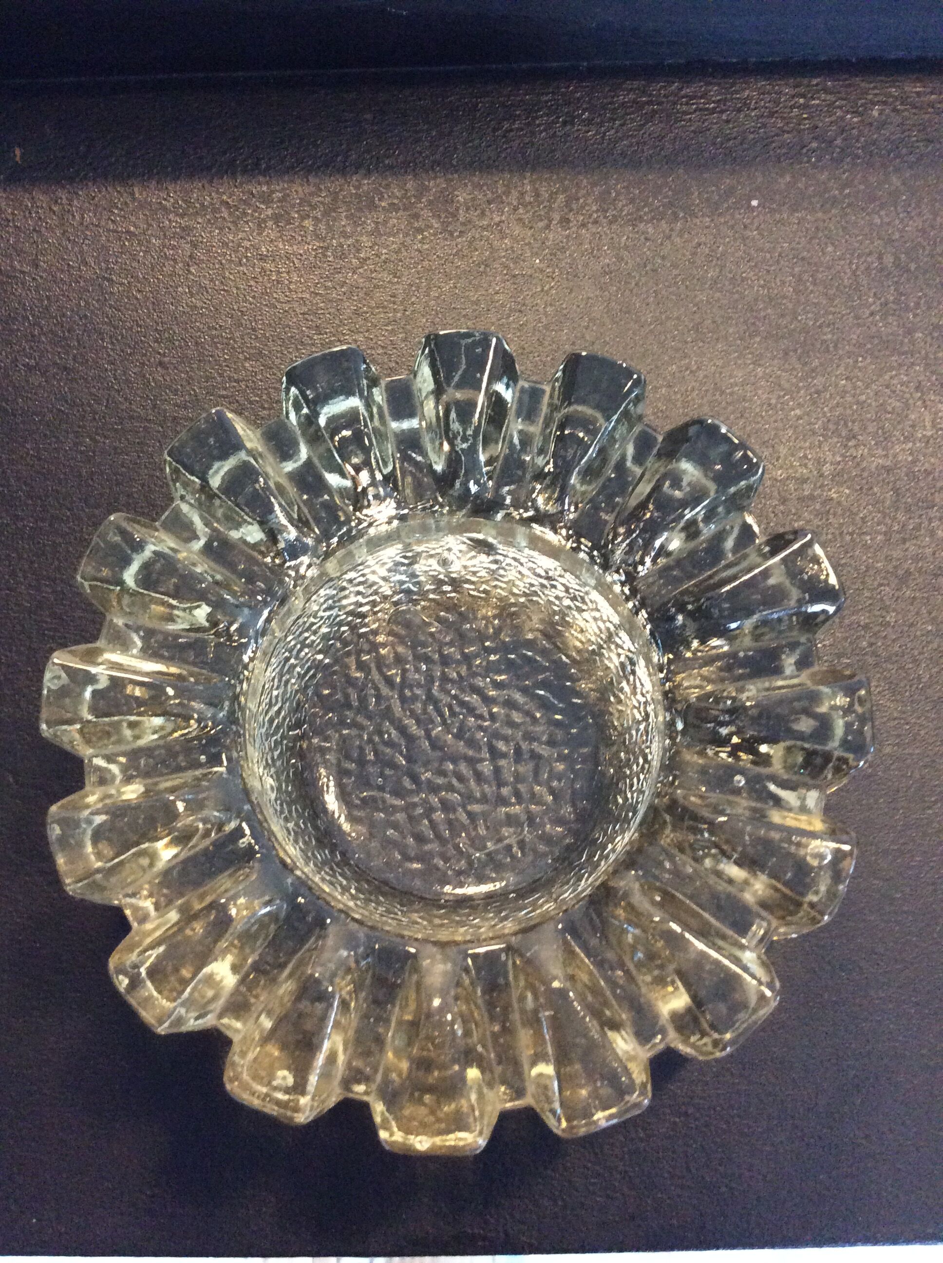 Empty vintage glass paste pocket