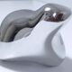 Beaver aluminum paperweight modernist design by Hoselton signed and numbered