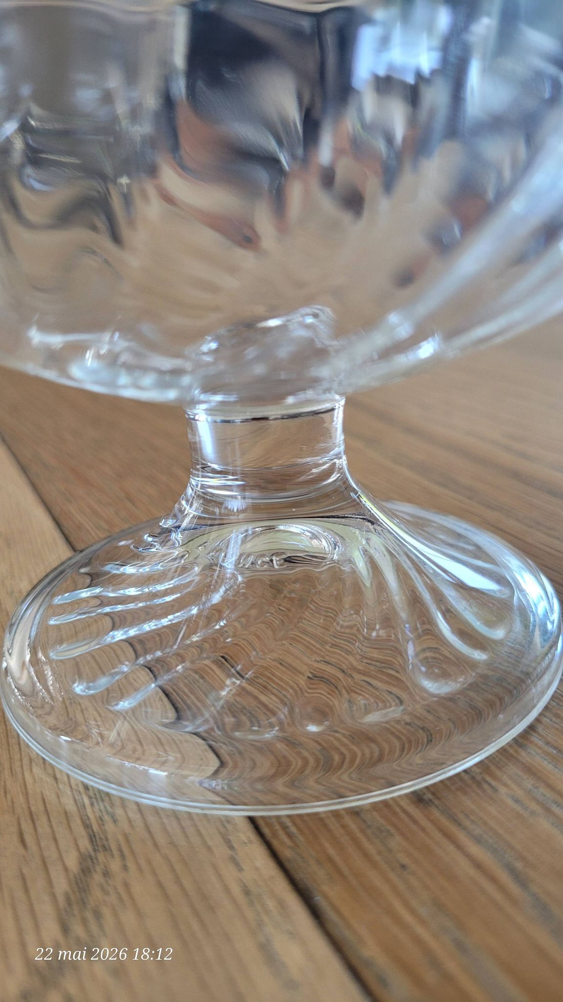 4 transparent glass ice cream bowls - Luminarc