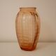 Vase en verre orangé