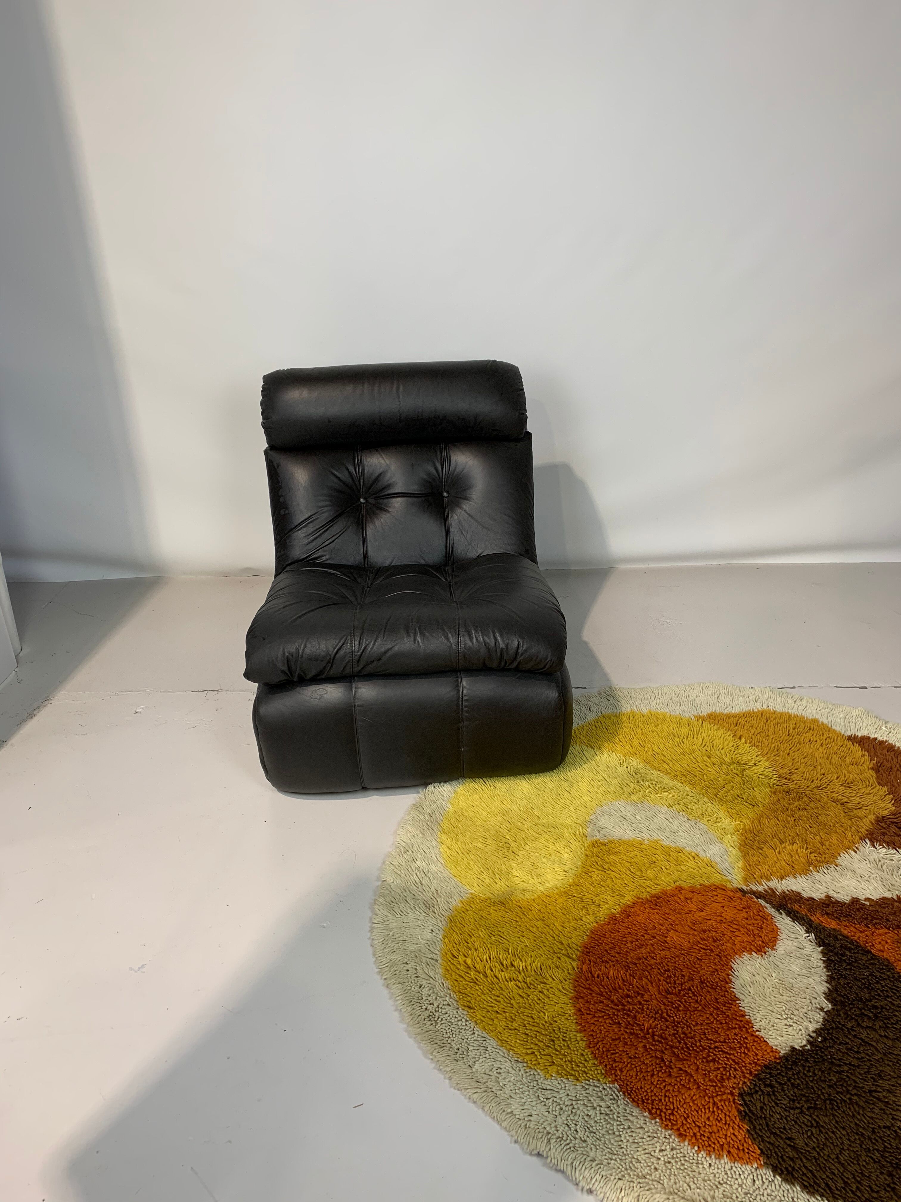 Brown leather heater