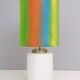 Vintage encased glass table lamp with three-lighting options, italy