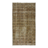 Turkish Anatolian Handmade Vintage Rug 252 cm x 140 cm