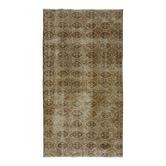 Turkish Anatolian Handmade Vintage Rug 252 cm x 140 cm