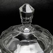 Art Deco bonbonniere, crystal, Moser, Czechoslovakia, 1930s