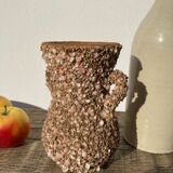 Vintage 70s shell vase