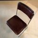 Chaise vintage vers 1970 - cuir et chrome
