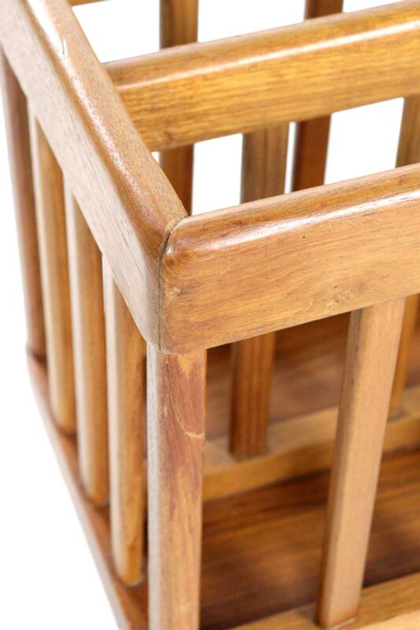 Wooden magazine holder - vintage