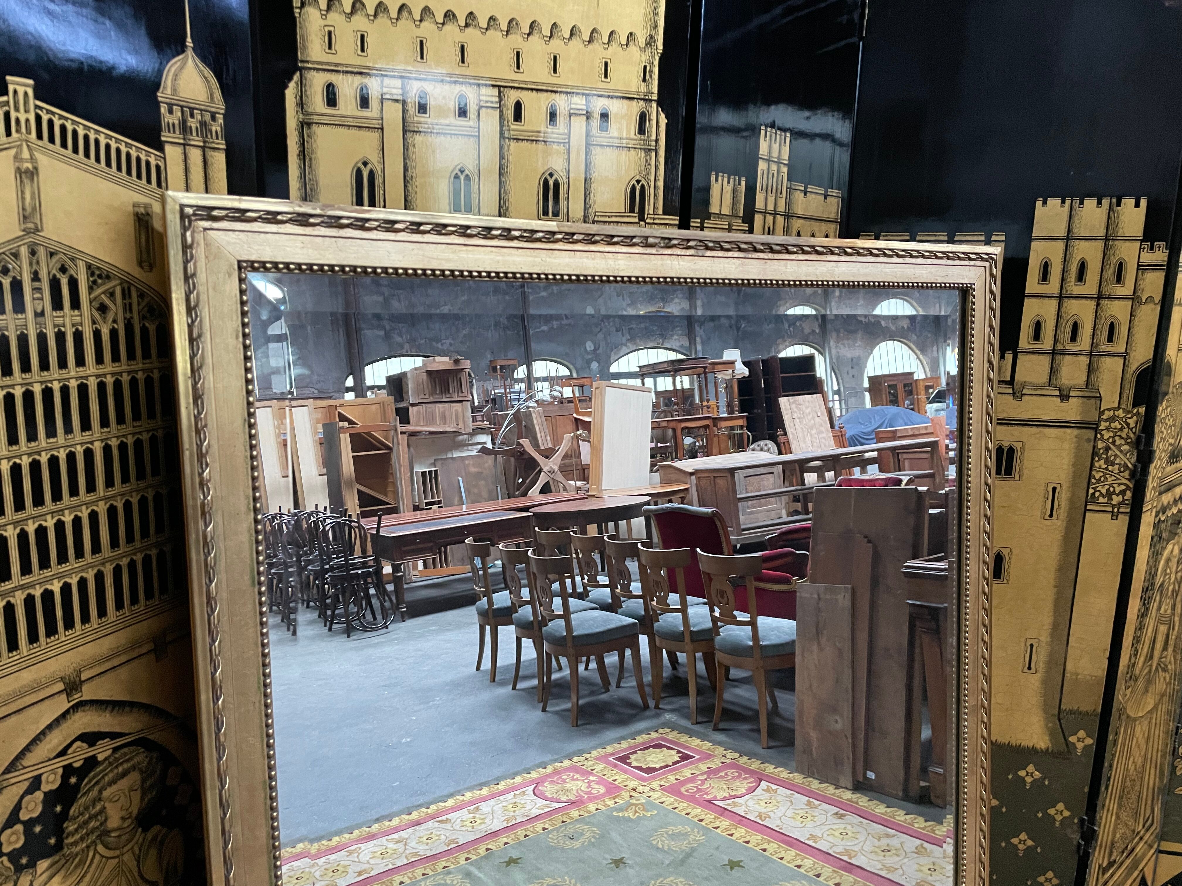 Gilded mirror louis XVI style 1900 era