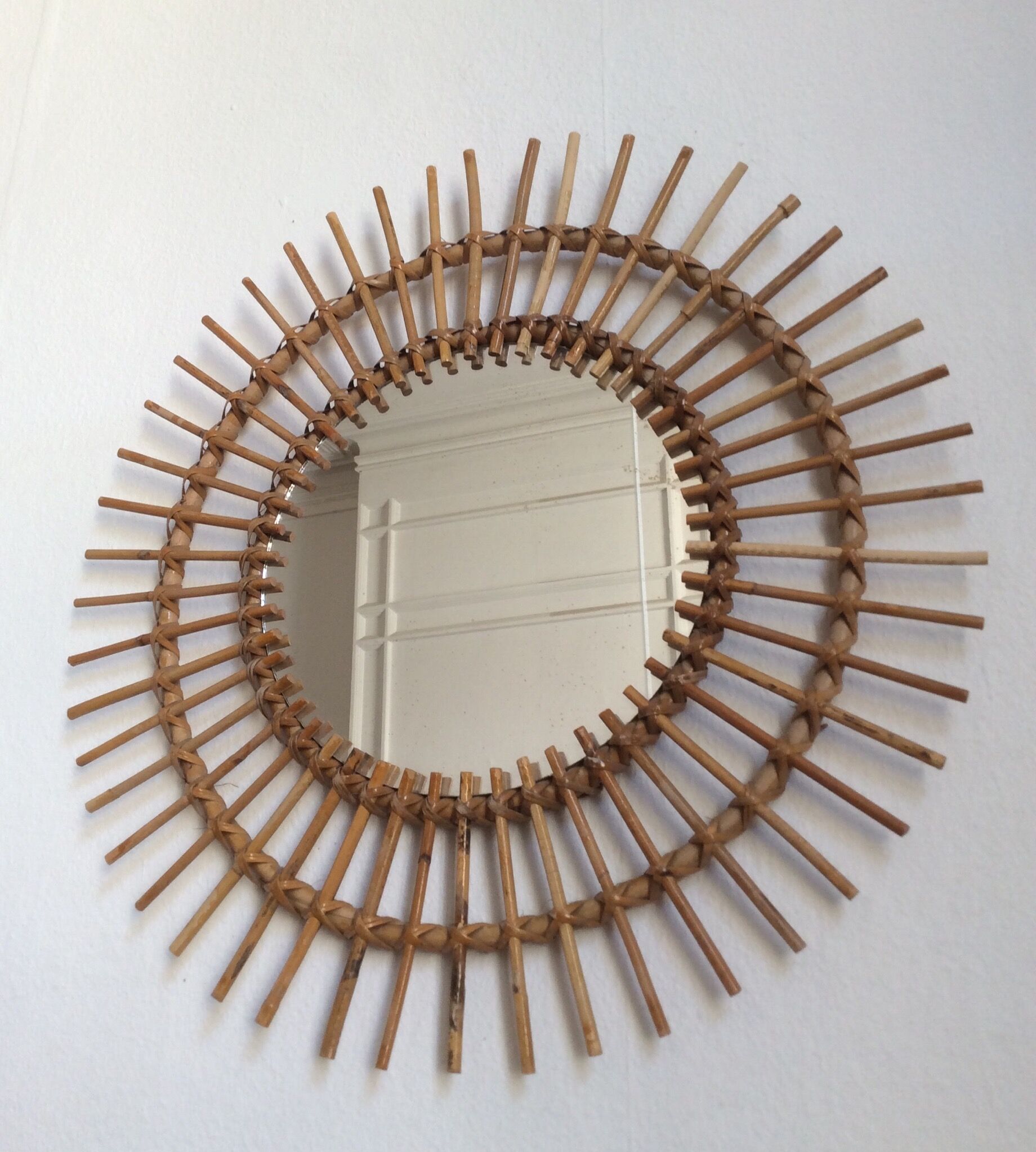 Mirror rattan sun 59cm