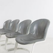 Ensemble de 4 chaises de salle à manger par Gastone Rinaldi pour Thema Italie