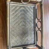 Rattan wall shelf 60s