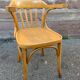 American office style armchair Viennese curved wood FISCHEL THONET 1950