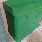 Commode verte Farmhouse style