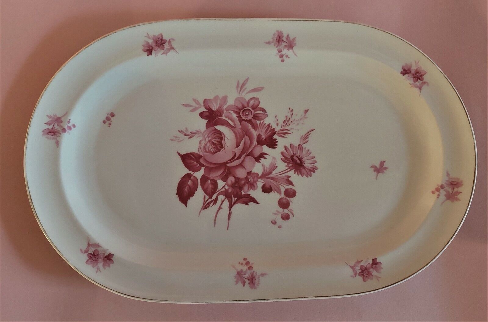 Limoges porcelain oval serving dish