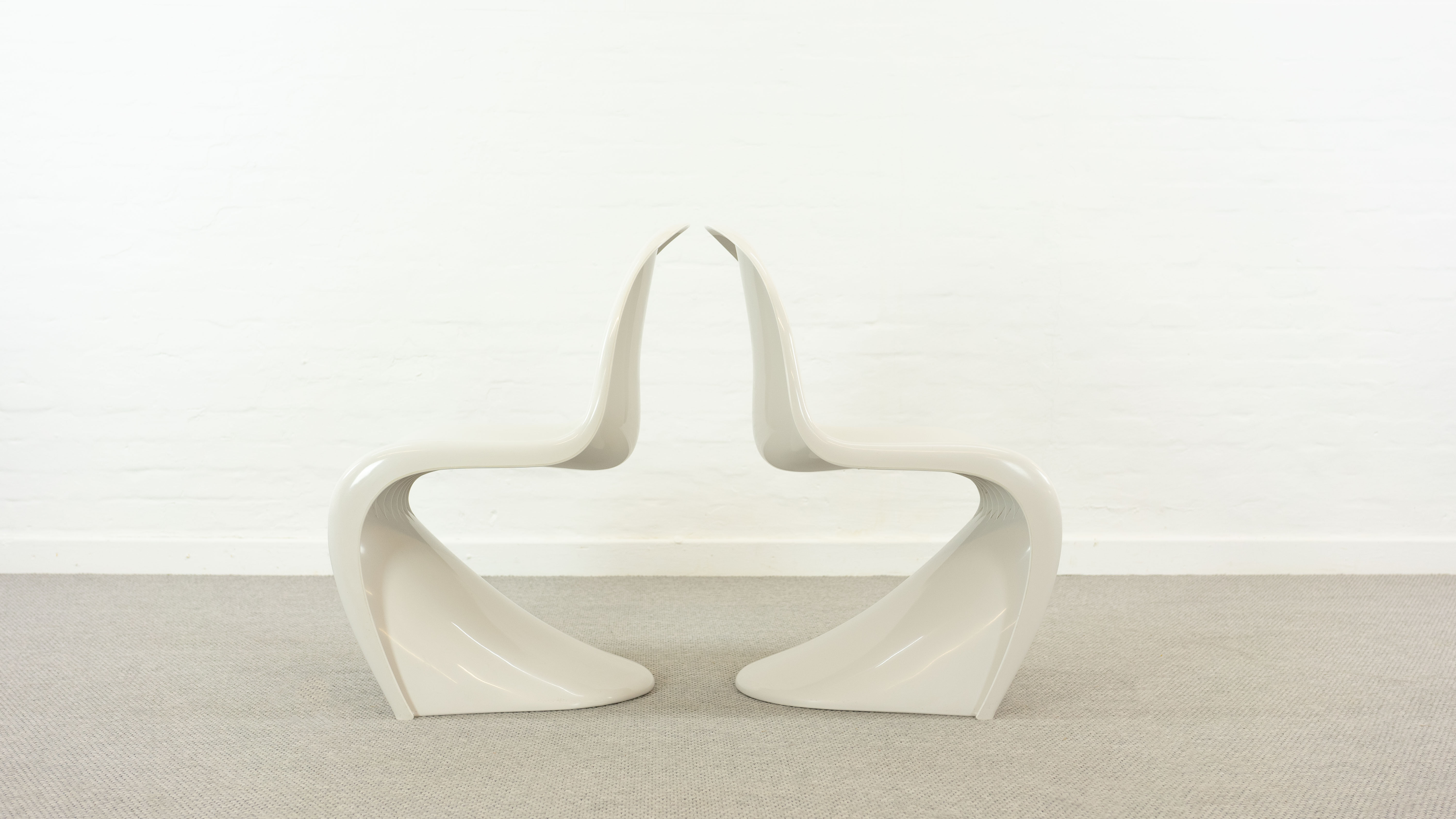 Pair of Panton Chairs by Verner Panton for Fehlbaum / Herman Miller 1976