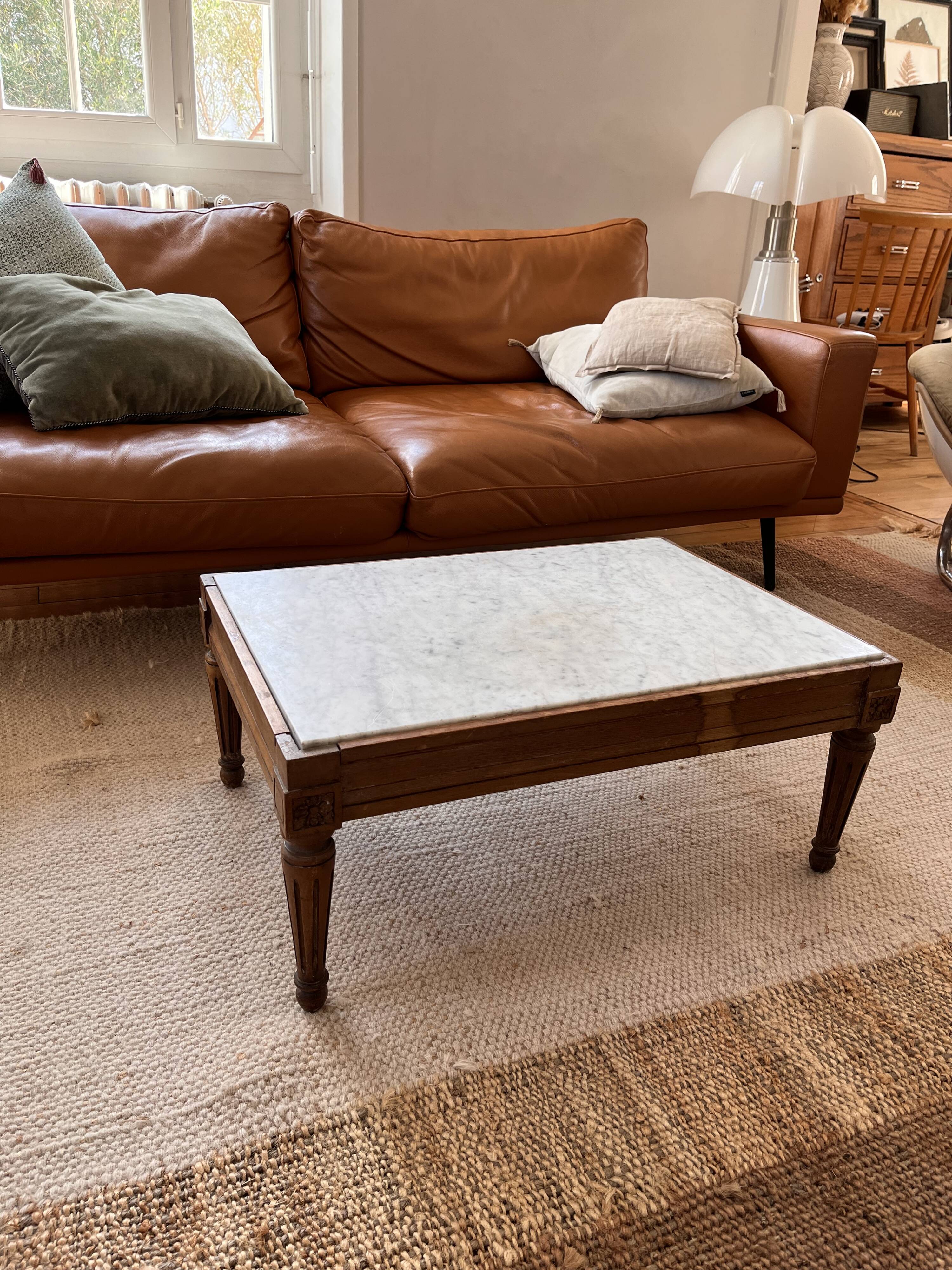 Marble coffee table