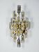 Oscar Torlasco for Stilkronen wall sconce, cut Murano glass, Italy, 1970s