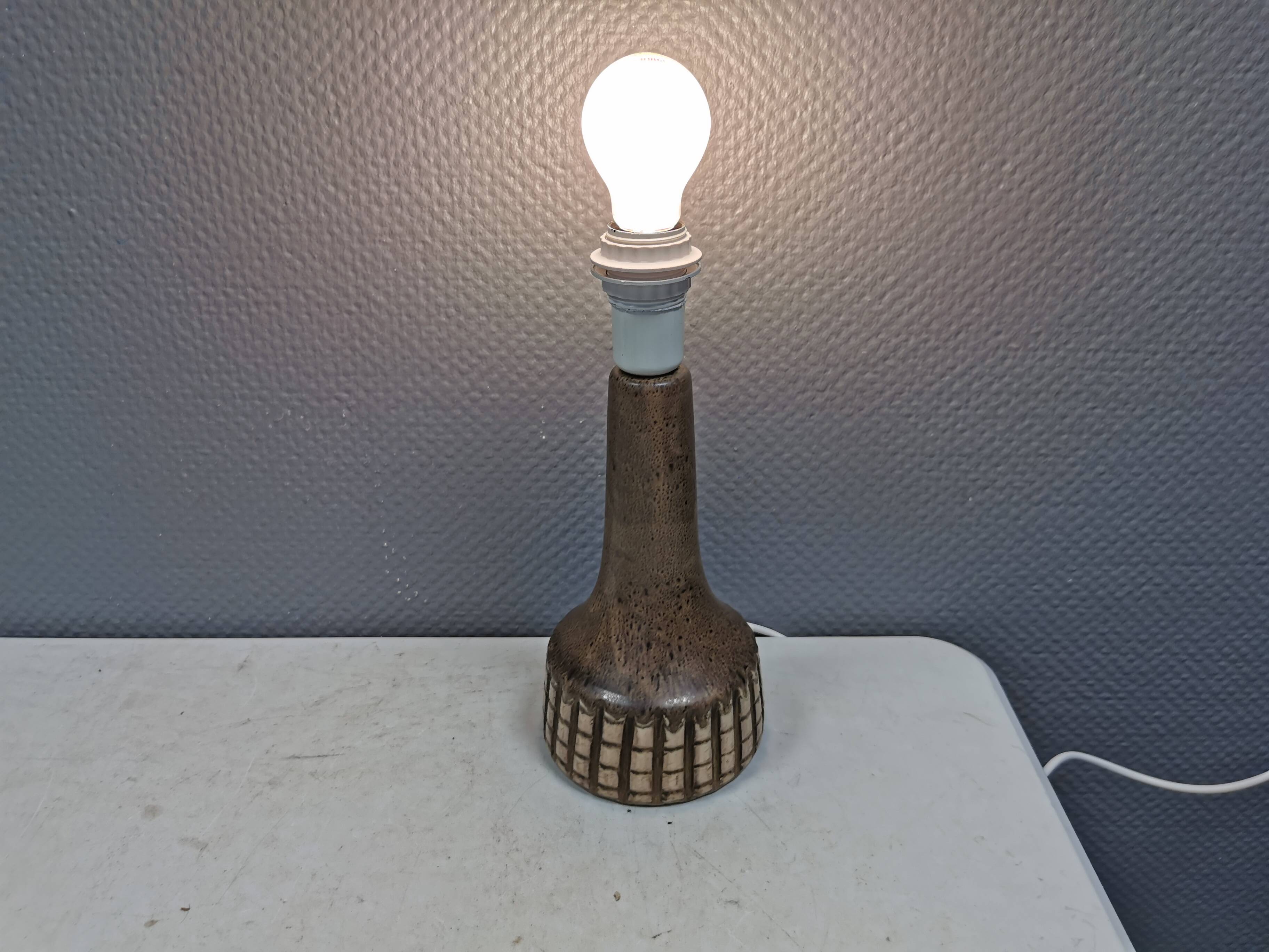 Table lamp from Løvemose Ceramics, Denmark, 1980s.
