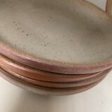 Set of 5 stoneware plates