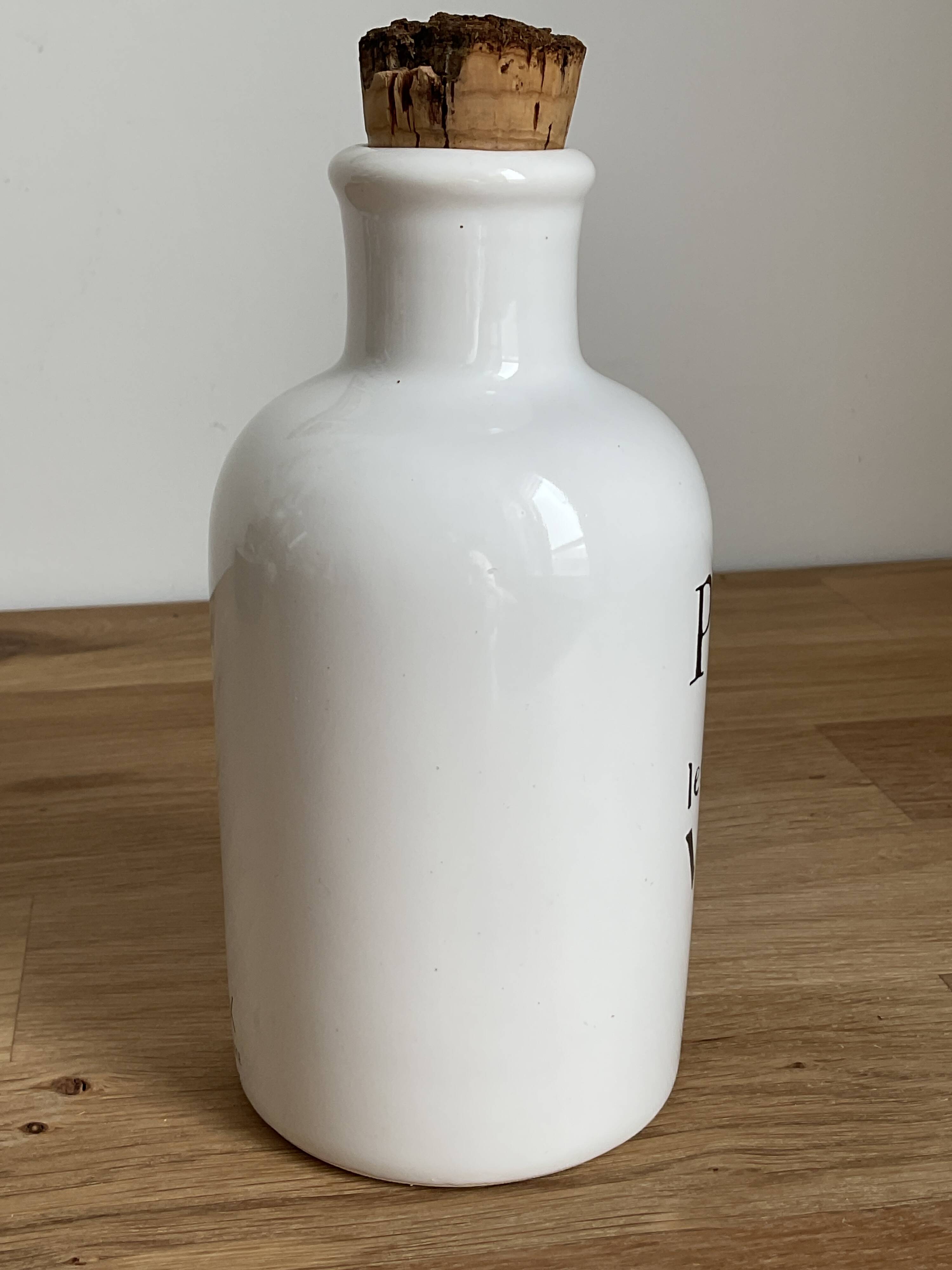 Biot porcelain bottle “philter against vague pain”