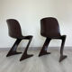 2 Chaises ‘ Z chair ‘ de Ernst Moëckel