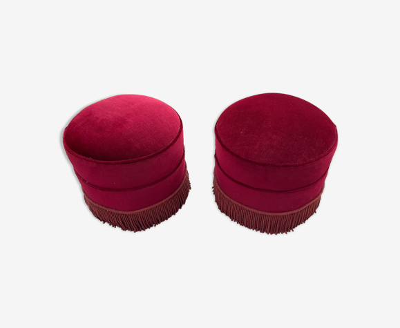 Pair of poufs