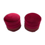 Pair of poufs