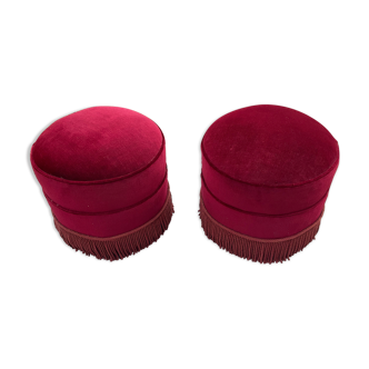 Paire de poufs