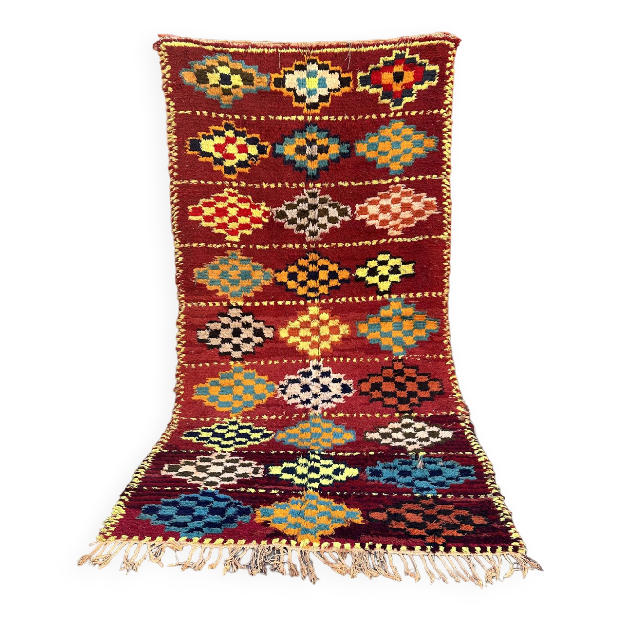 Colorful Moroccan rug - 143 x 285 cm