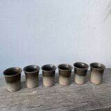 6 terracotta coffee cups