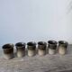 6 terracotta coffee cups