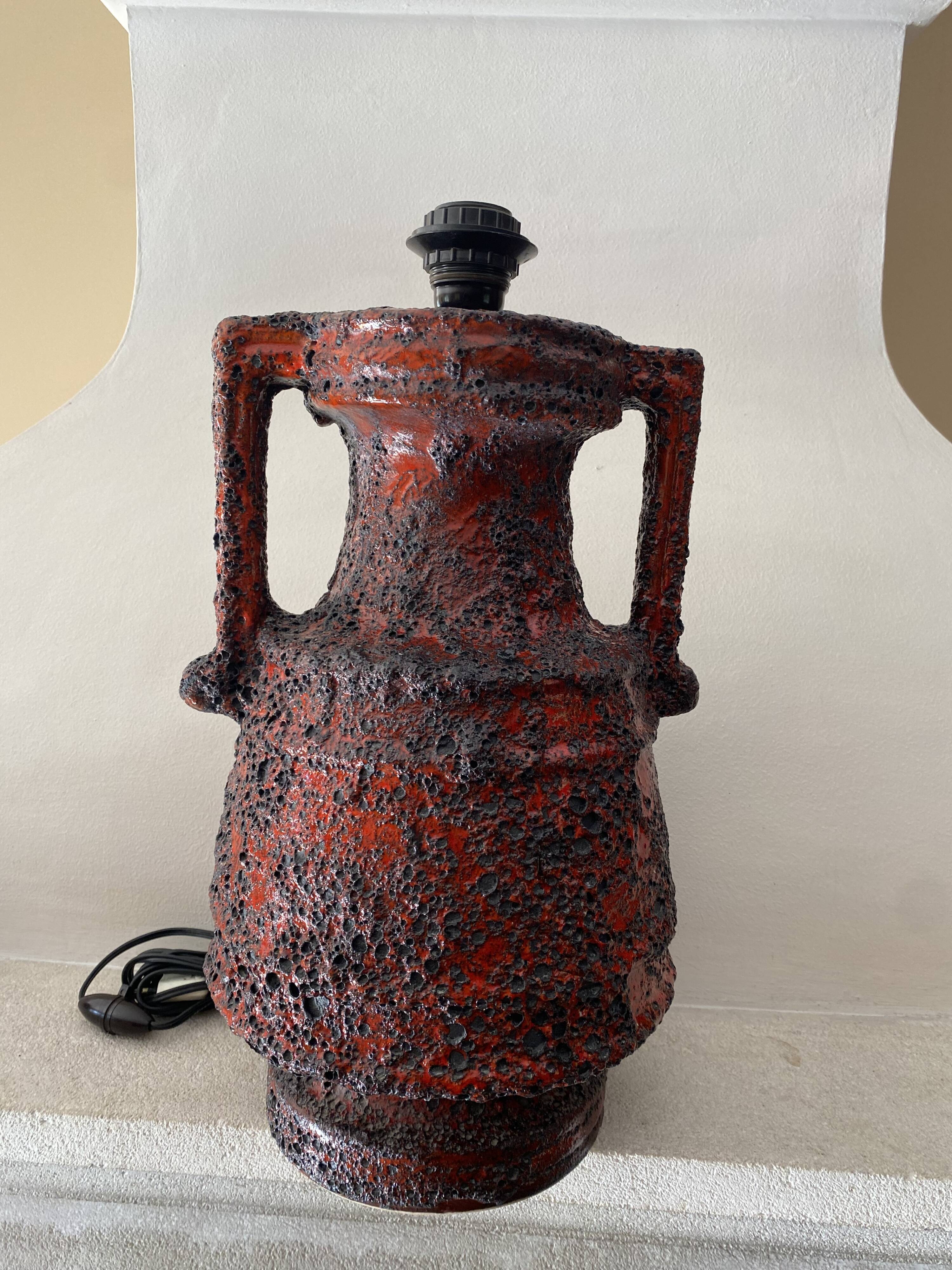 Large designer lamp base West Germany