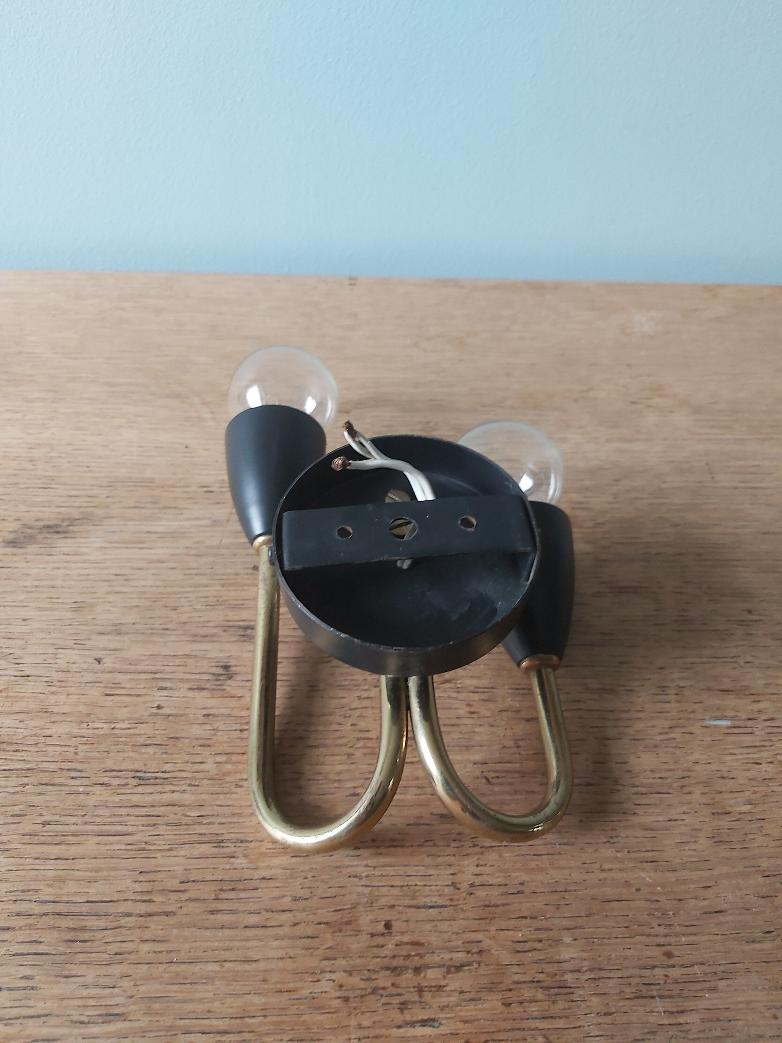 Vintage wall lamp, Italian design, 50s