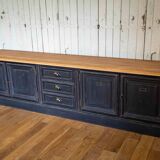 Low sideboard restored in the trade furniture style