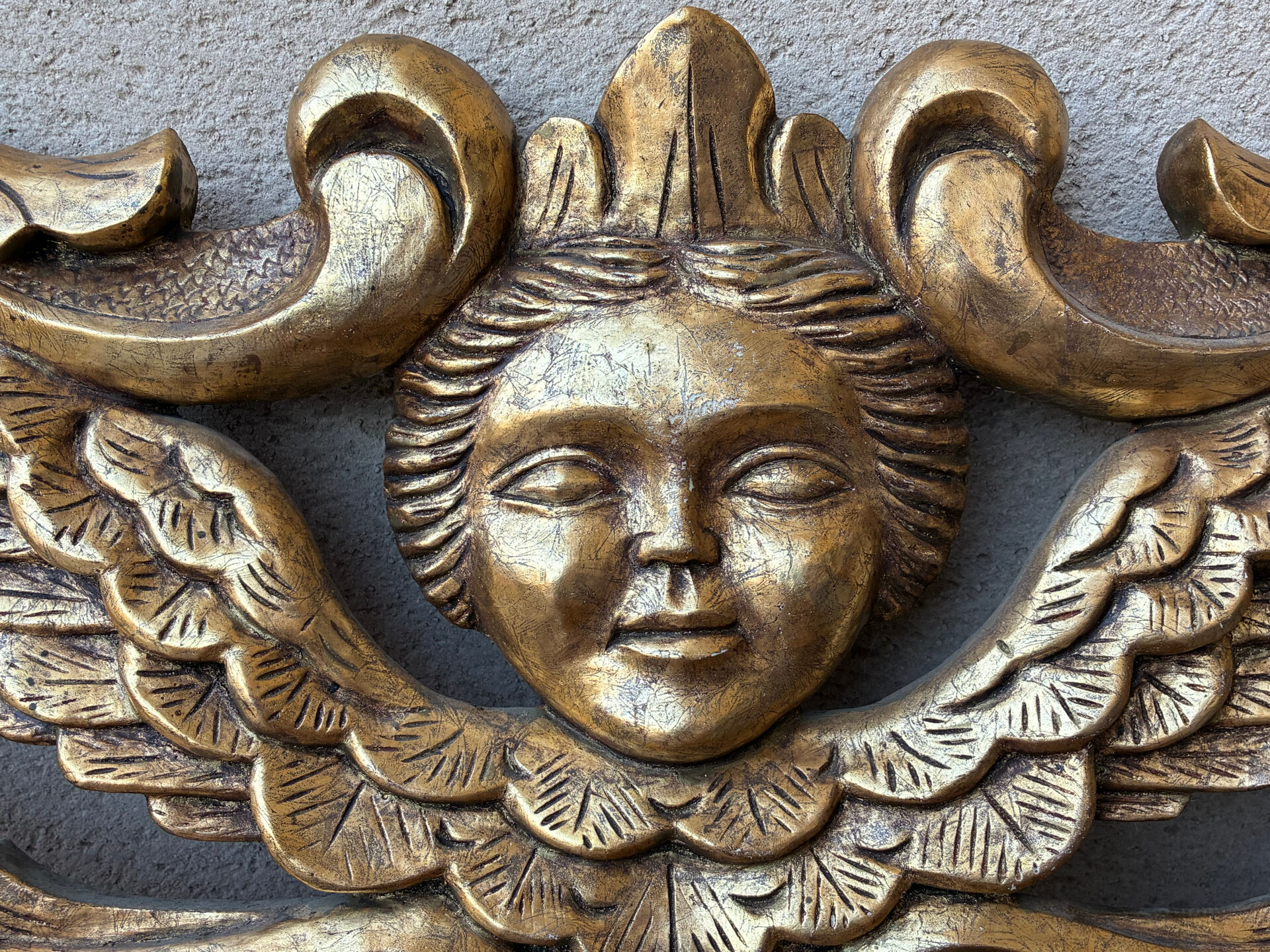 Italian bas-relief cherub