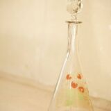 Legras (Fin XIXe siècle) - Carafe à liqueur en verre émaillé