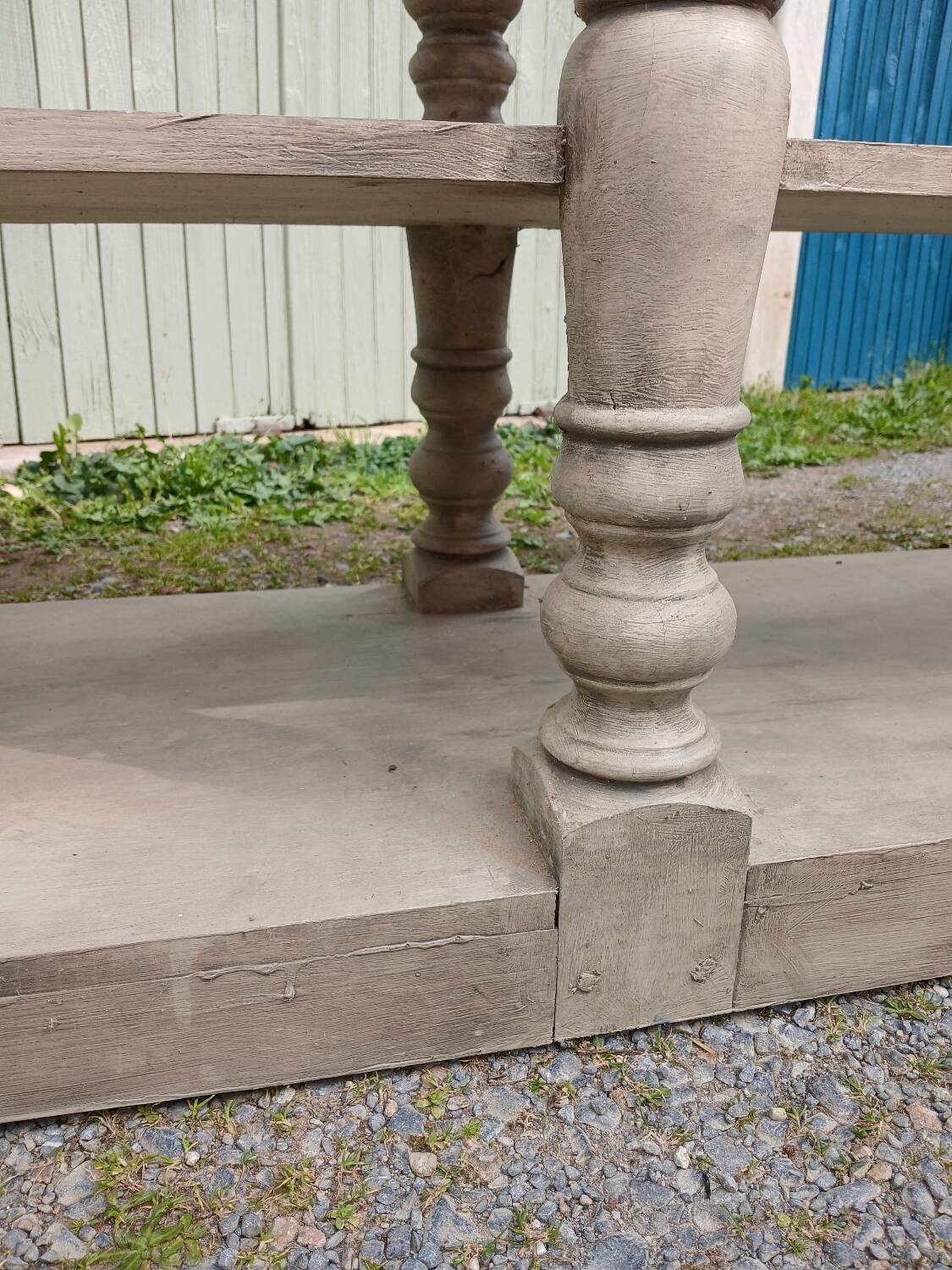 Antique style wooden draper's table