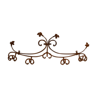 Wrought iron coat holder