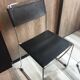 Set of 4 Giandomenico Belotti leather chairs Italian 1980