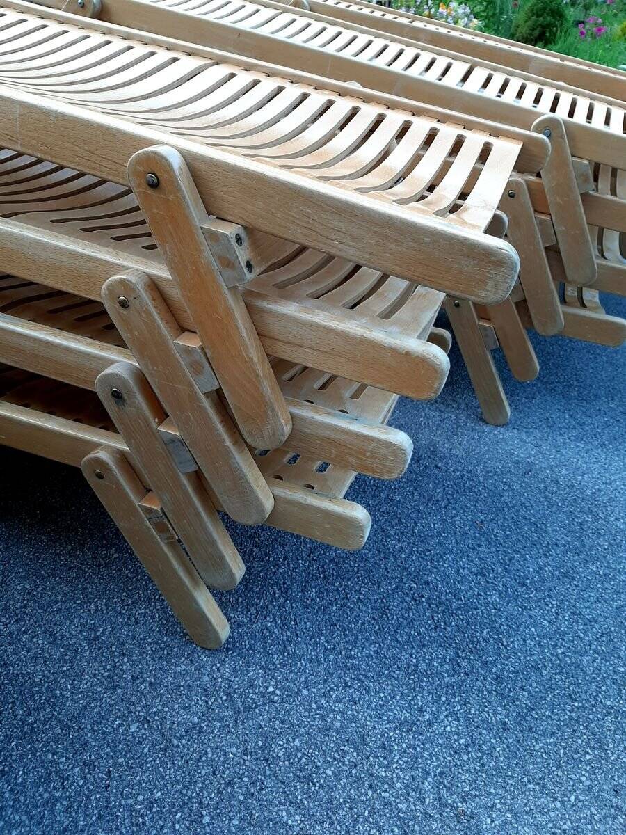 Small Rex daybed in wood by Niko Kralj for Stol Kamnik, 1976
