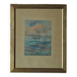 Frideborg Bryth, Gouache, 1961, Framed