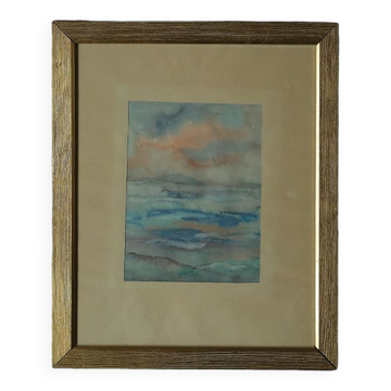 Frideborg Bryth, Gouache, 1961, encadré