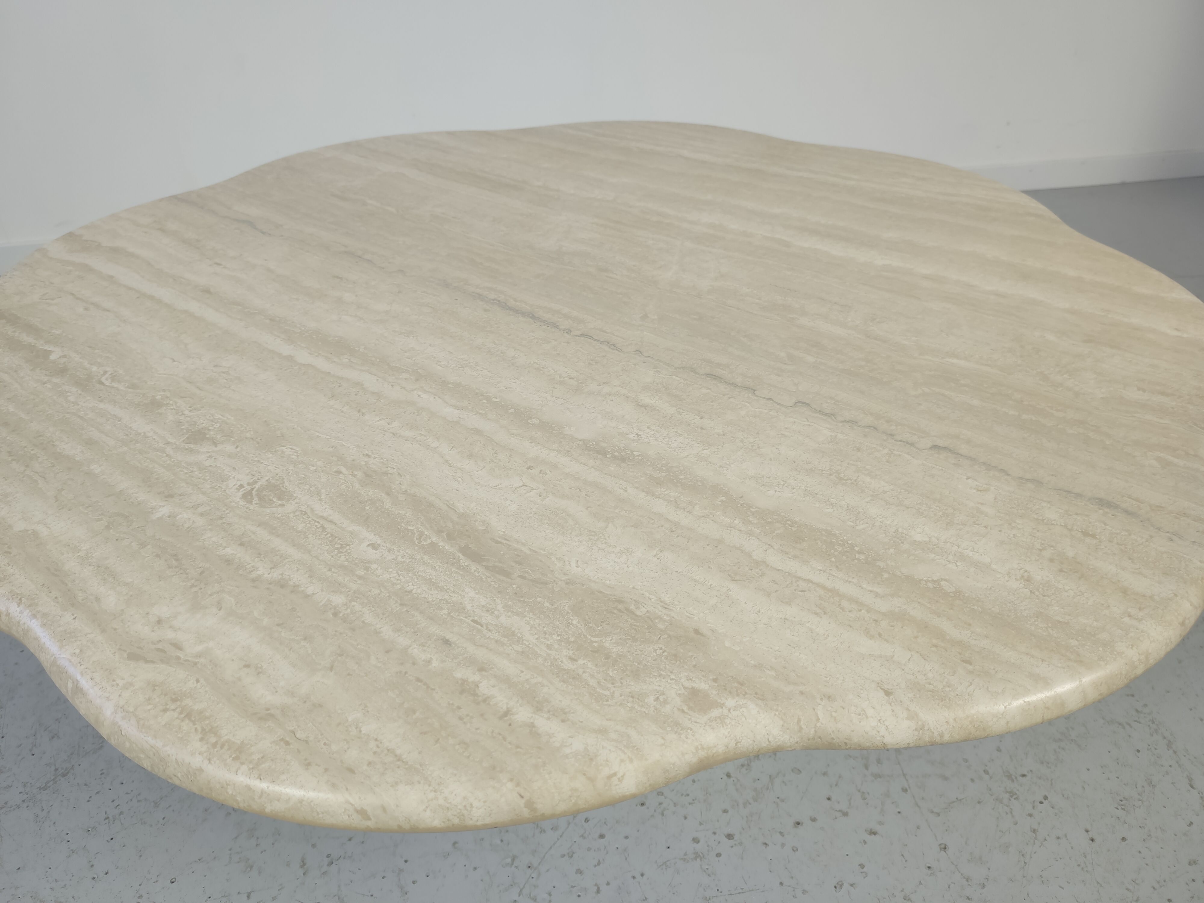 80s travertine coffee table