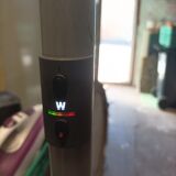 Vintage floor lamp grey metal