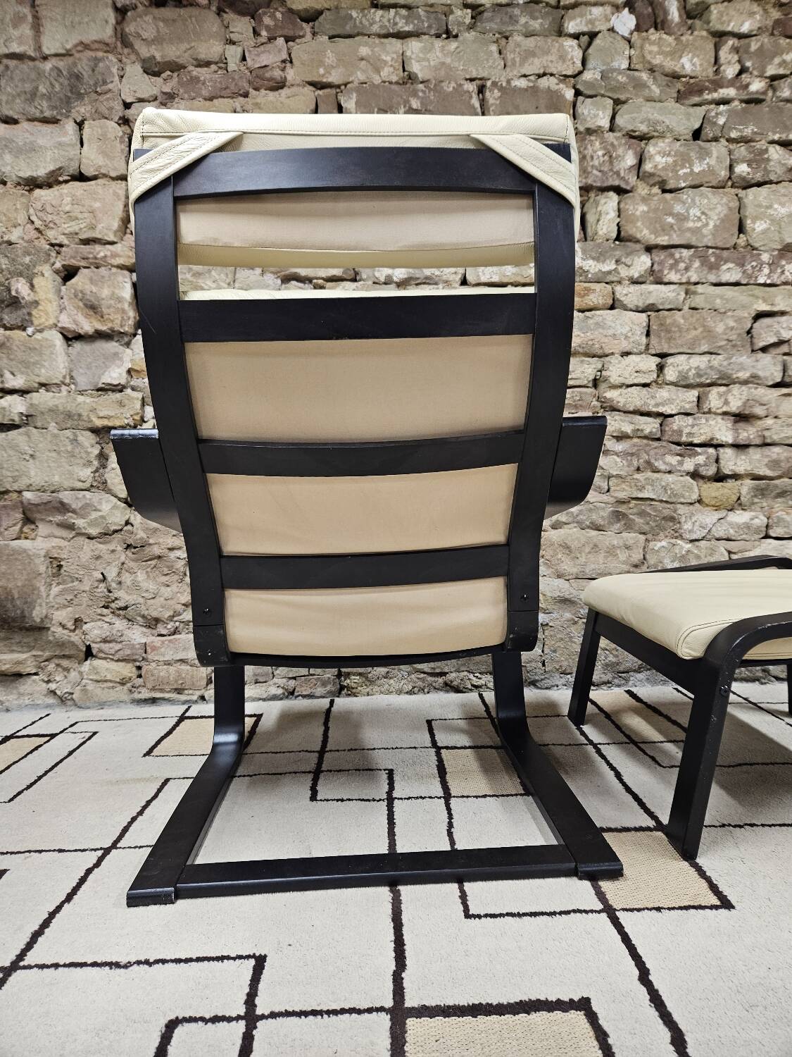 Lounge chair and its leather ottoman