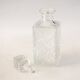 Crystal whisky decanter with mini spike pattern