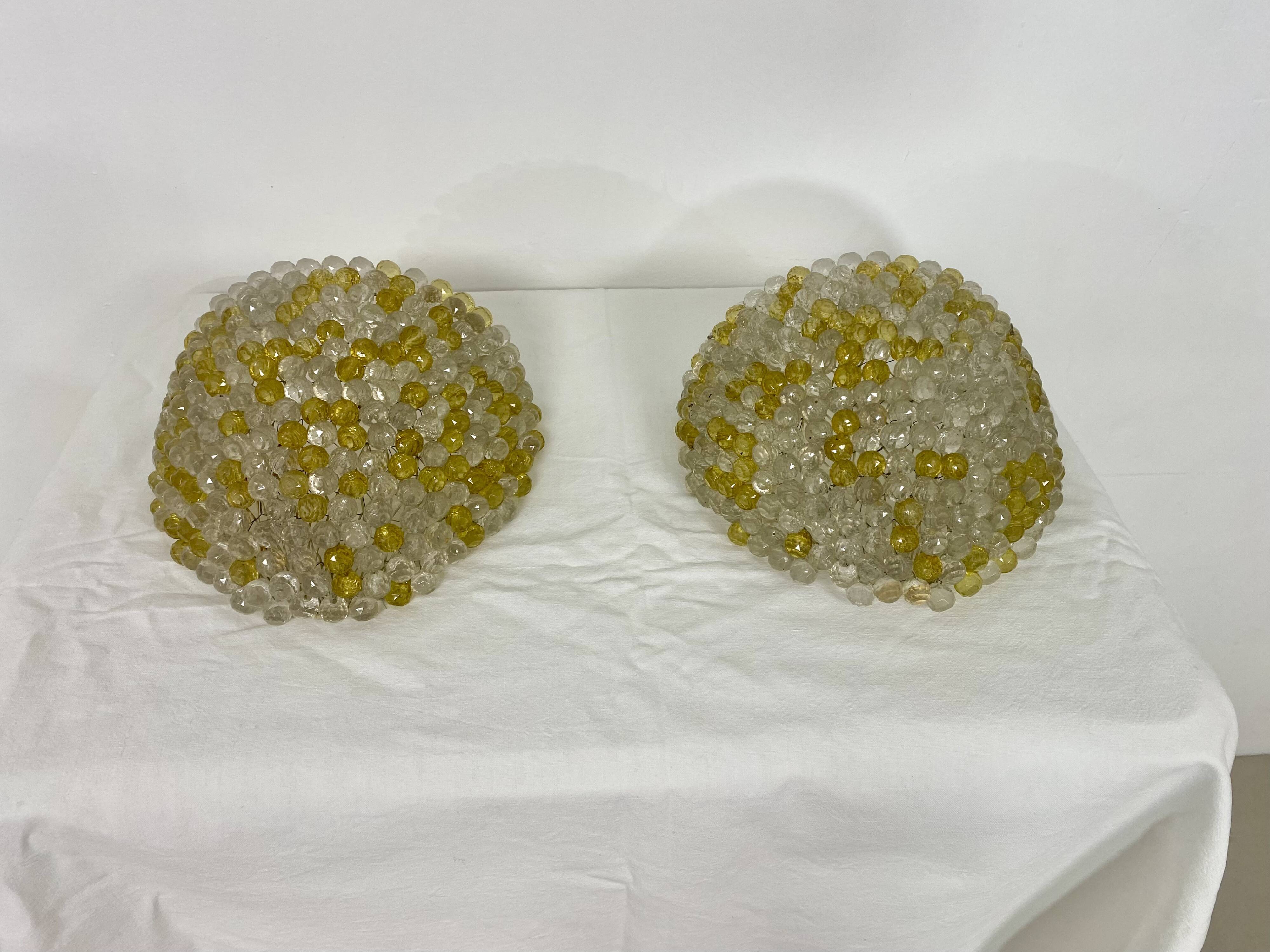 Paire d’appliques murales vintage – Années 70