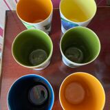 Lemonade service "pottery of the marsh" 6 glasses and 1 pitcher